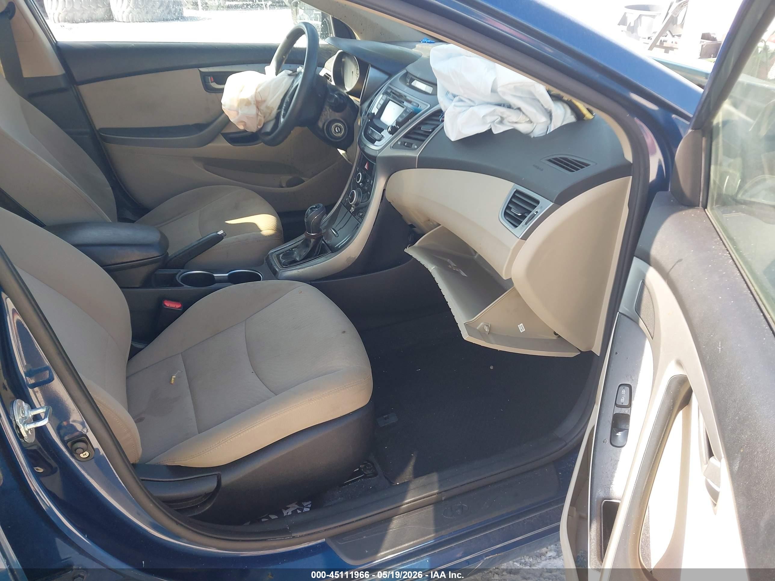 2014 Hyundai Elantra Se Черный vin: KMHDH4AE2EU029989