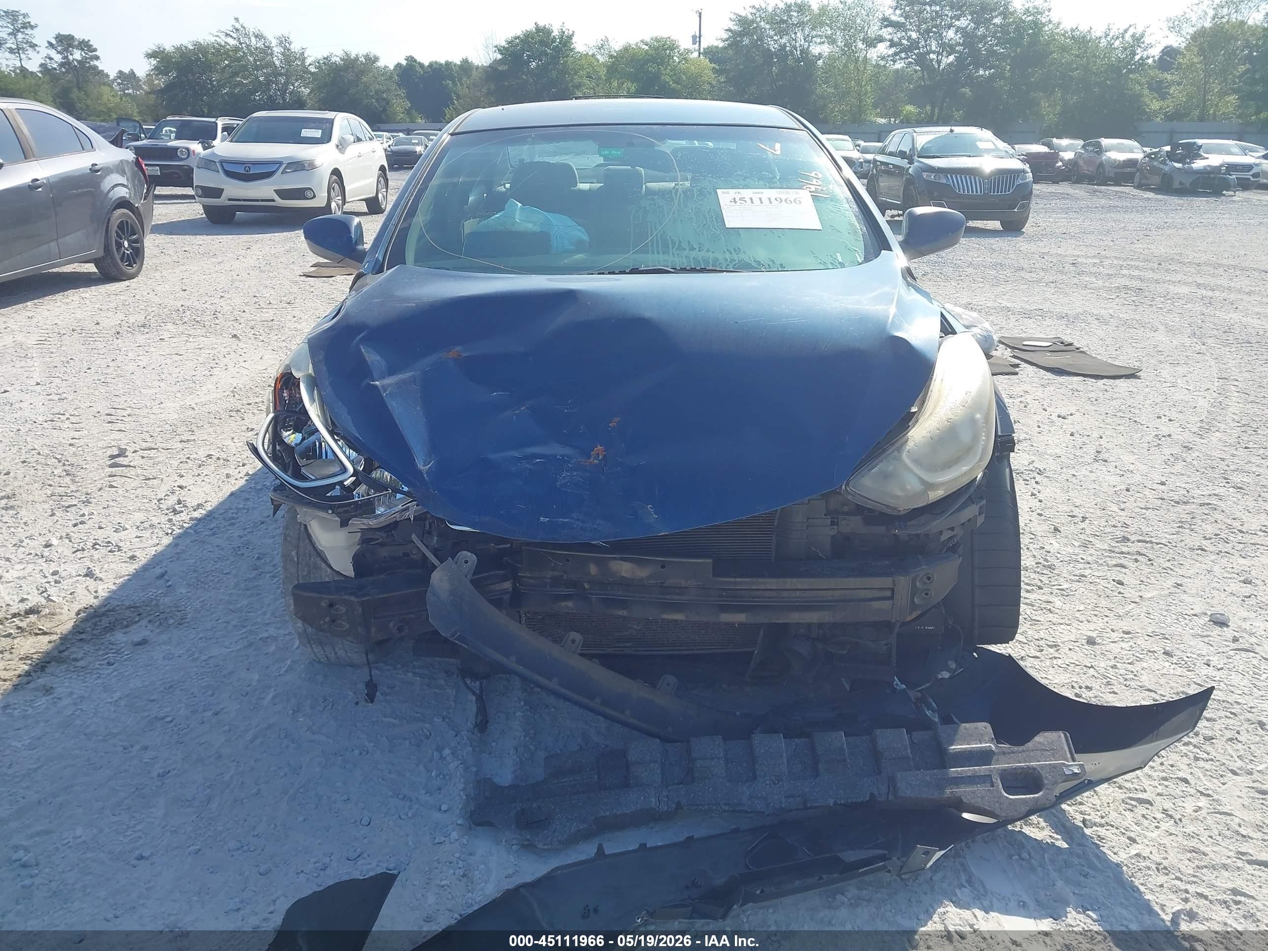 2014 Hyundai Elantra Se Черный vin: KMHDH4AE2EU029989
