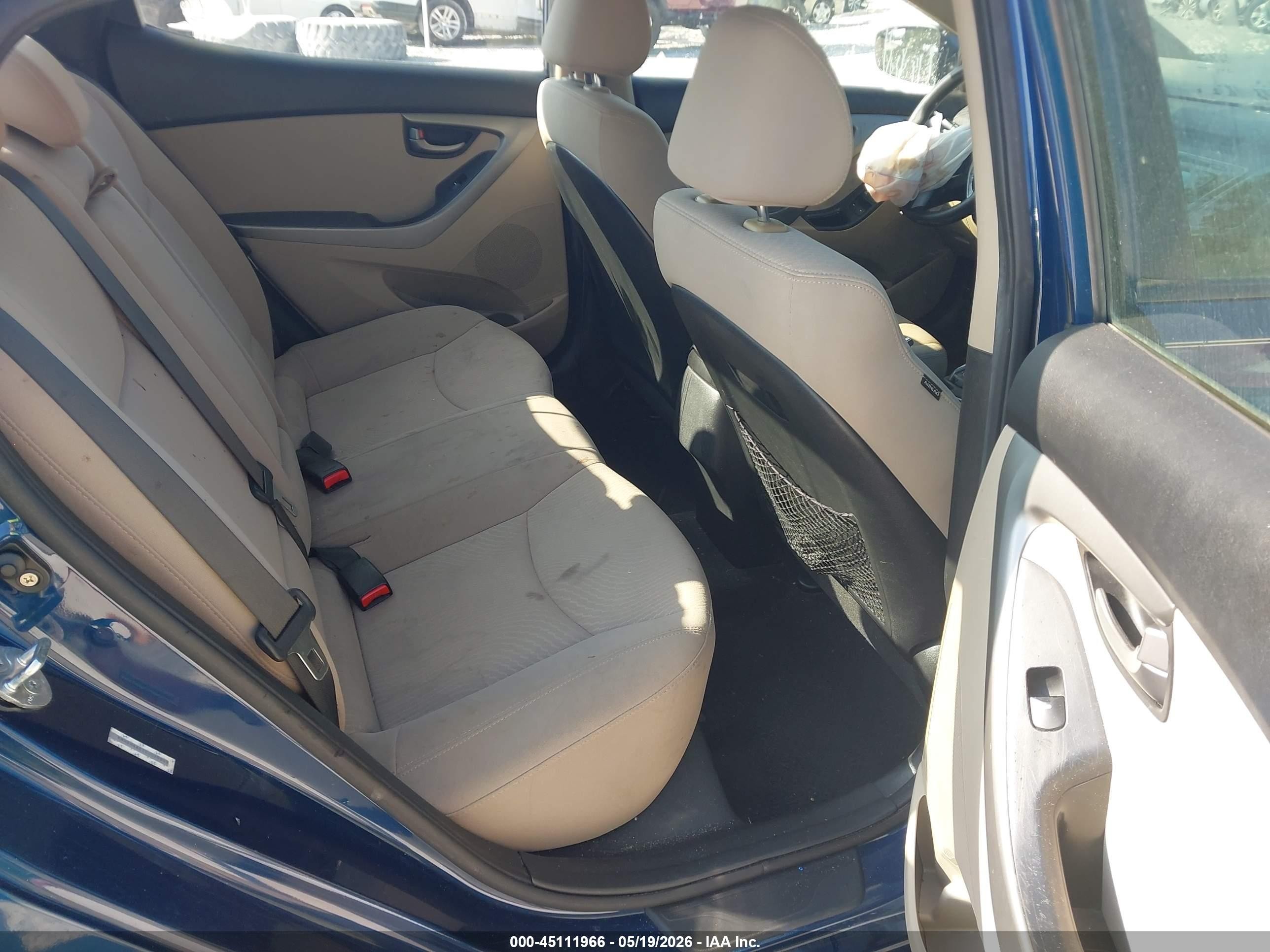 2014 Hyundai Elantra Se Черный vin: KMHDH4AE2EU029989
