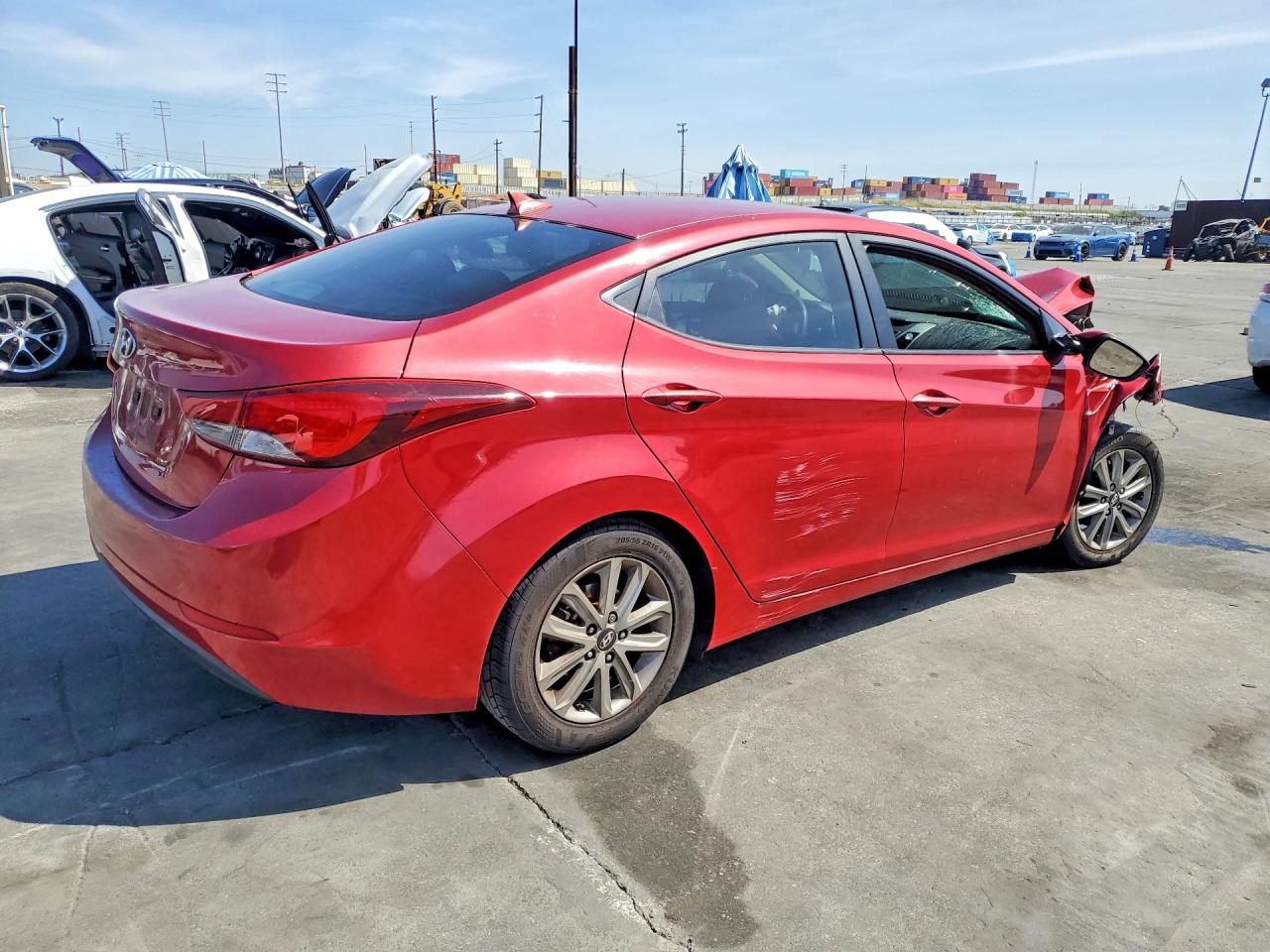 2014 Hyundai Elantra Se Red vin: KMHDH4AE2EU048090