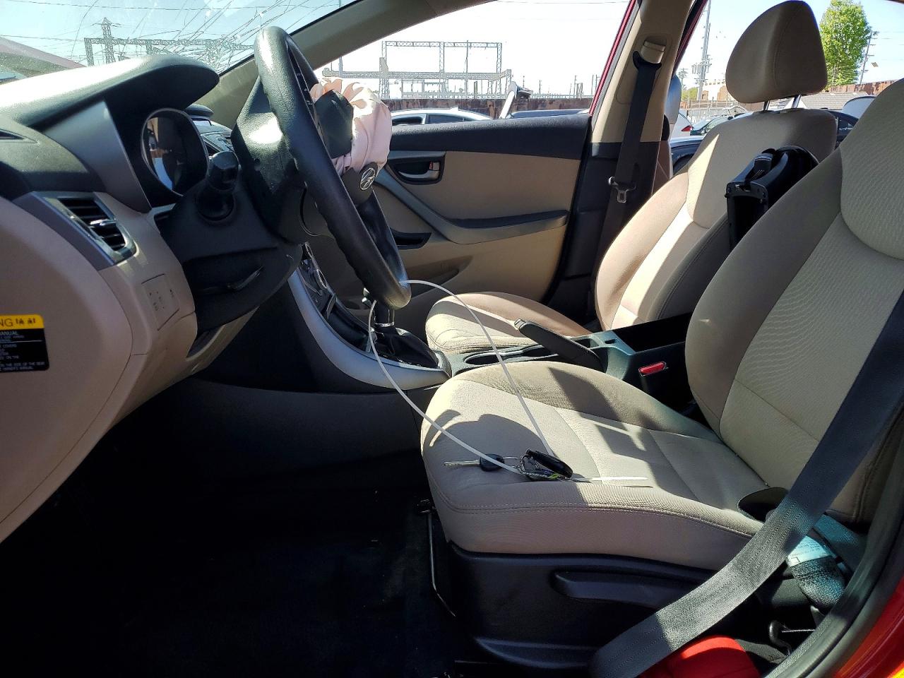 2014 Hyundai Elantra Se Red vin: KMHDH4AE2EU048090