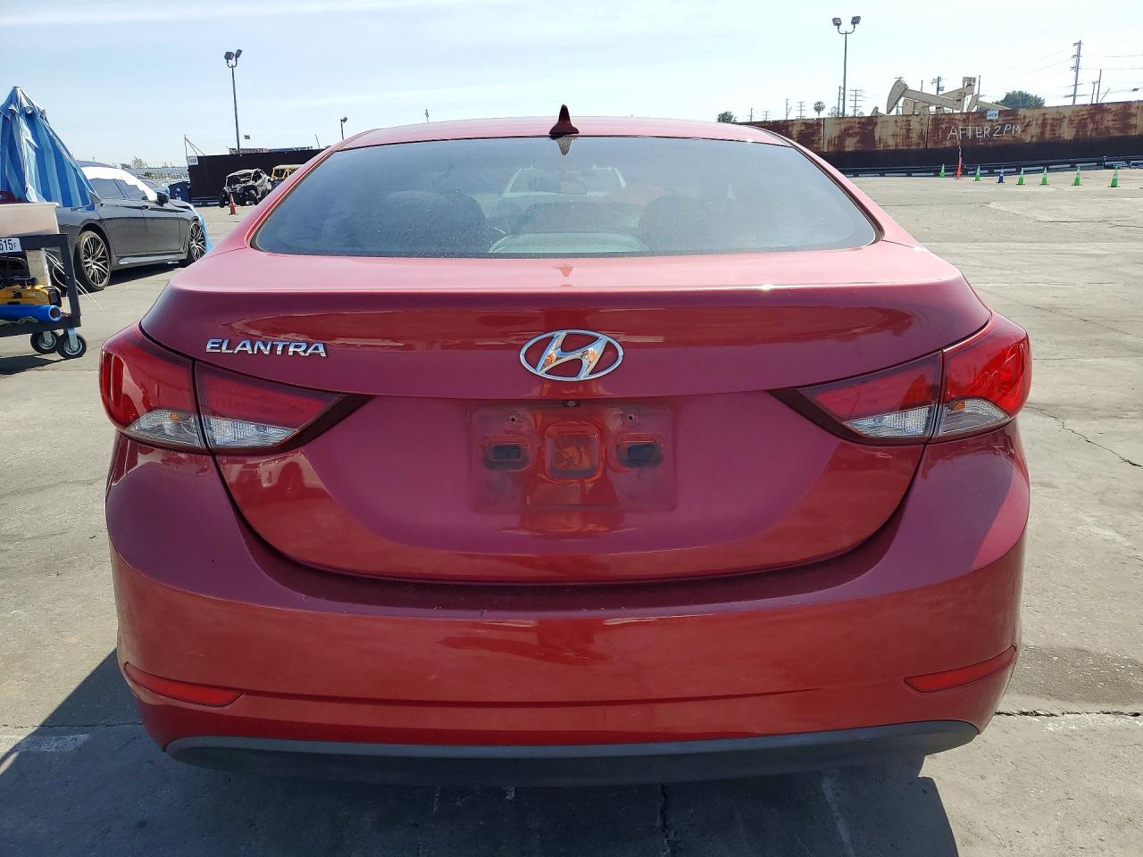2014 Hyundai Elantra Se Red vin: KMHDH4AE2EU048090