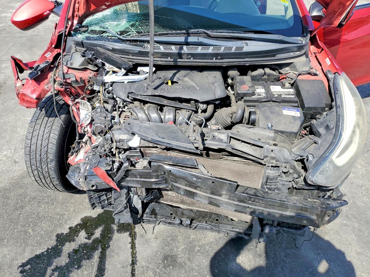 2014 Hyundai Elantra Se Red vin: KMHDH4AE2EU048090
