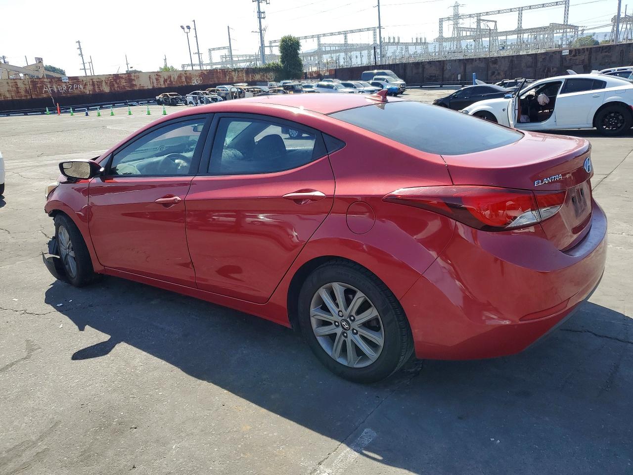 2014 Hyundai Elantra Se Red vin: KMHDH4AE2EU048090