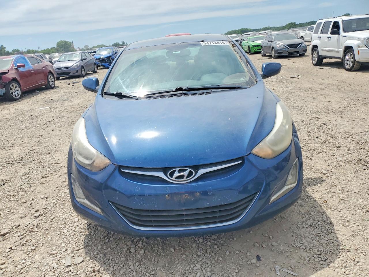 2014 Hyundai Elantra Se Синий vin: KMHDH4AE2EU055198