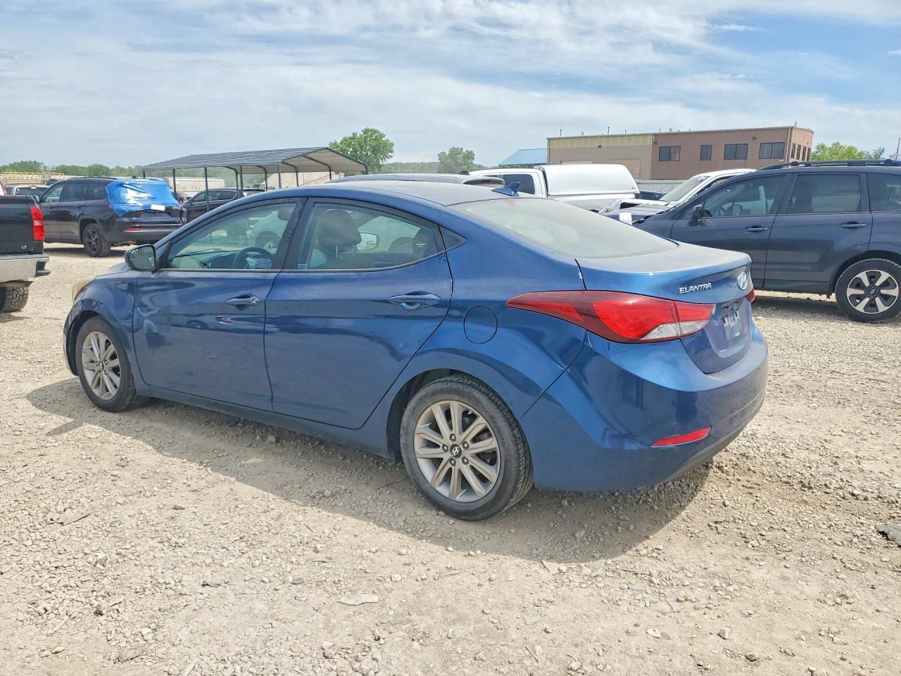 2014 Hyundai Elantra Se Синий vin: KMHDH4AE2EU055198