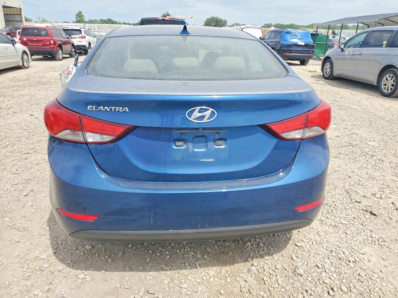 2014 Hyundai Elantra Se Синий vin: KMHDH4AE2EU055198