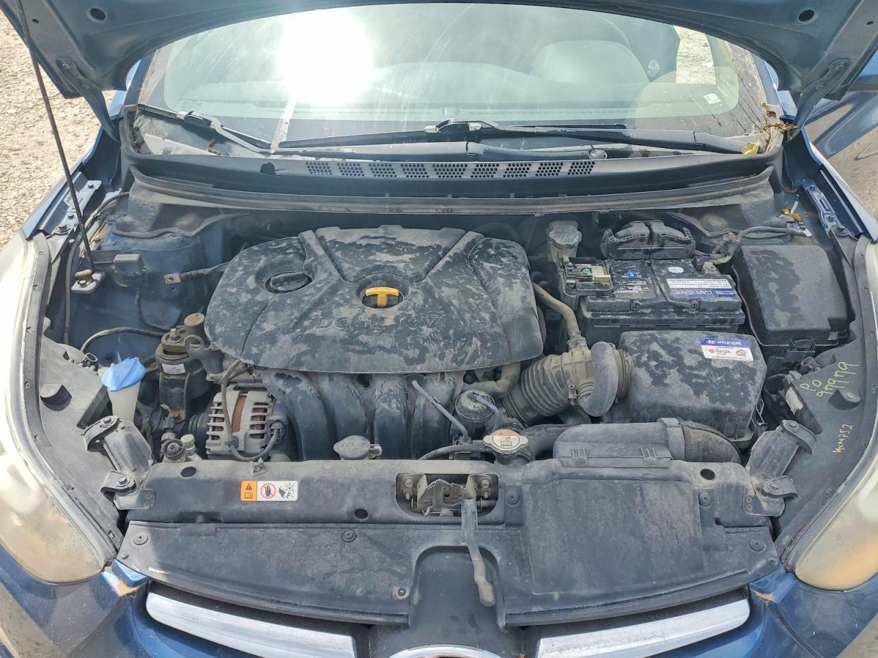 2014 Hyundai Elantra Se Синий vin: KMHDH4AE2EU055198