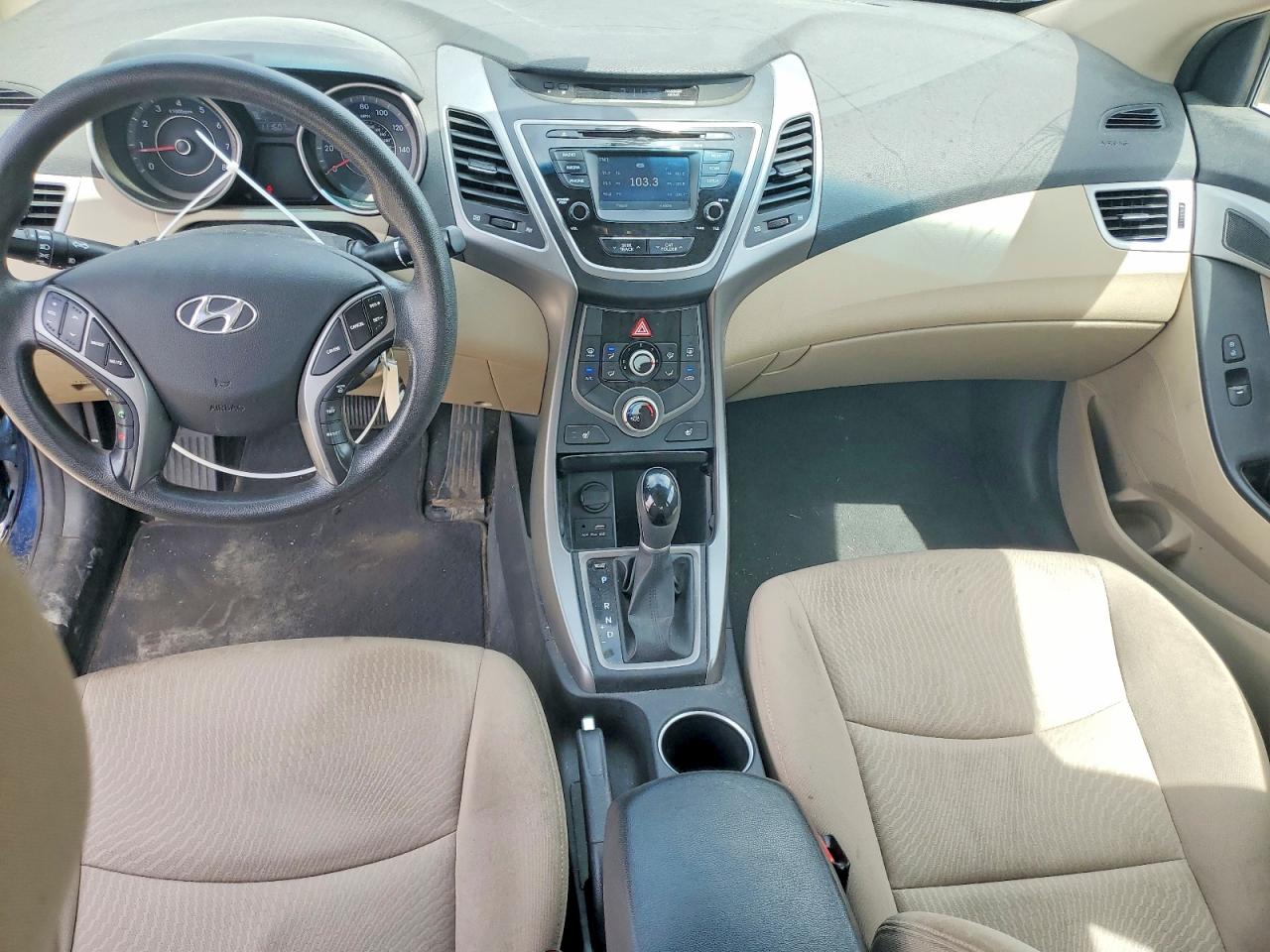 2014 Hyundai Elantra Se Синий vin: KMHDH4AE2EU055198