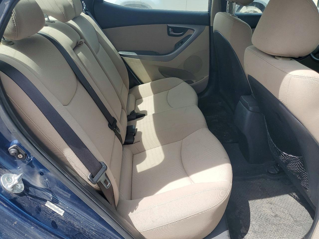 2014 Hyundai Elantra Se Синий vin: KMHDH4AE2EU055198