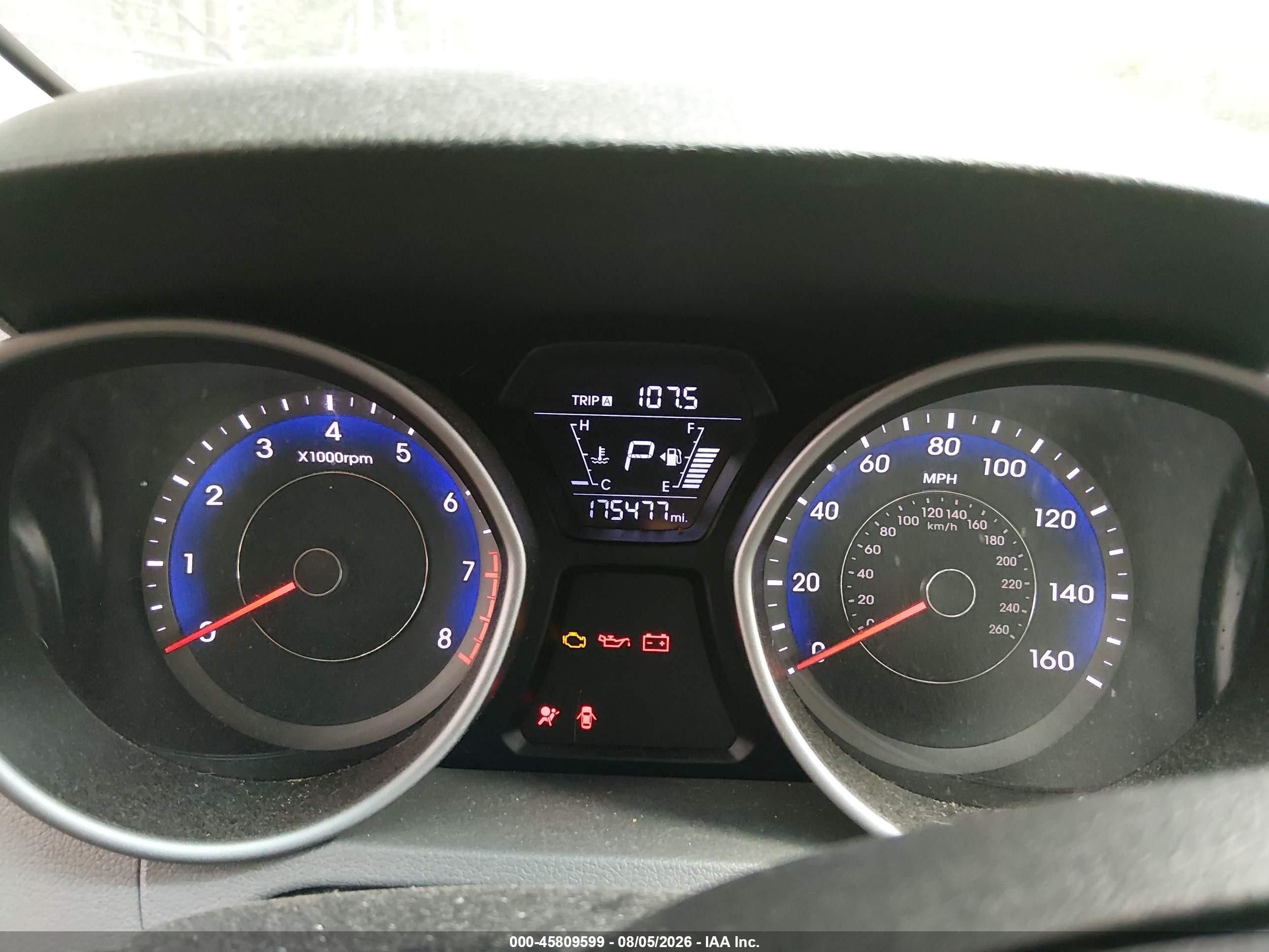 2014 Hyundai Elantra Se Blue vin: KMHDH4AE2EU083003