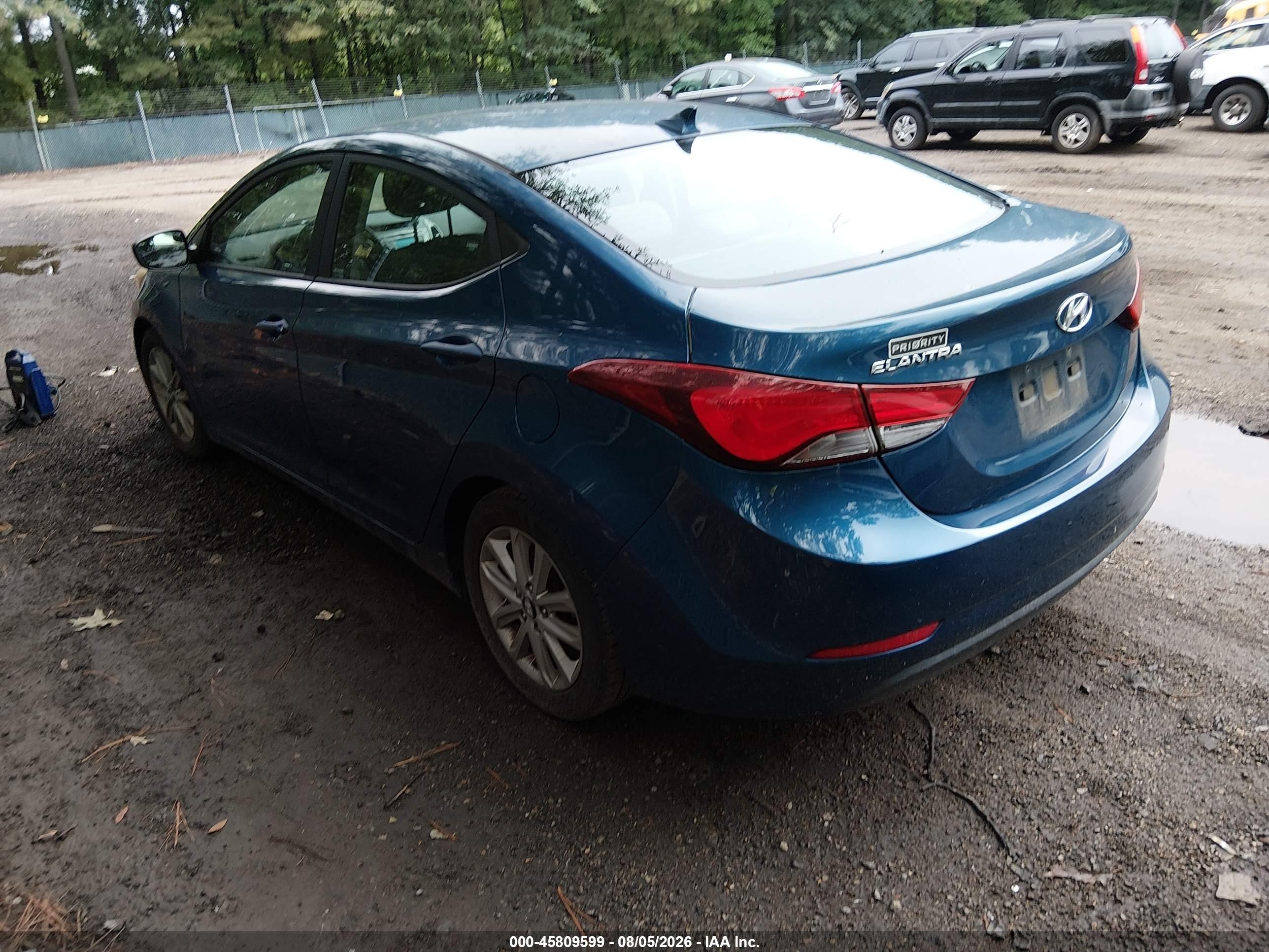 2014 Hyundai Elantra Se Blue vin: KMHDH4AE2EU083003