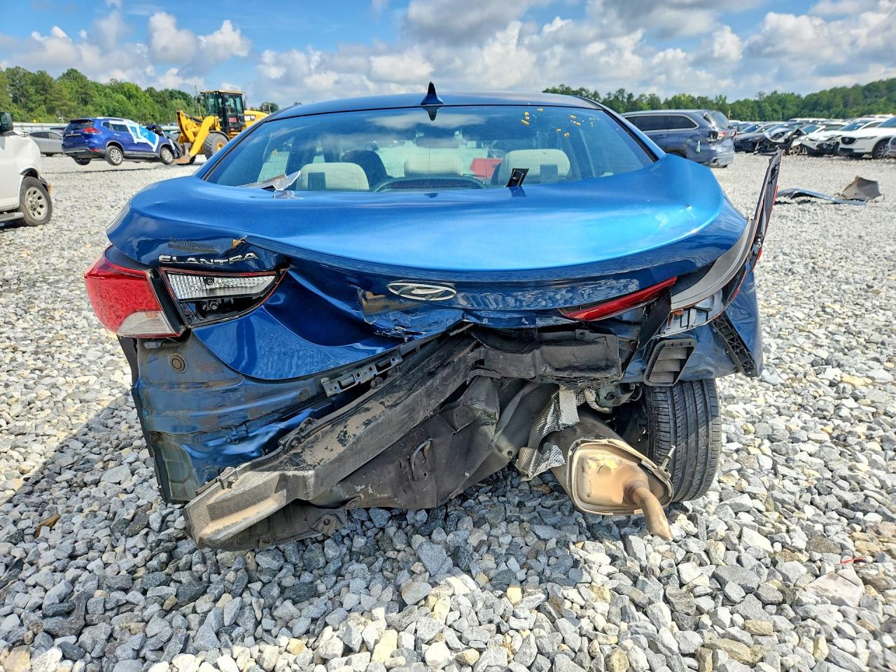 2014 Hyundai Elantra Se Blue vin: KMHDH4AE2EU083812
