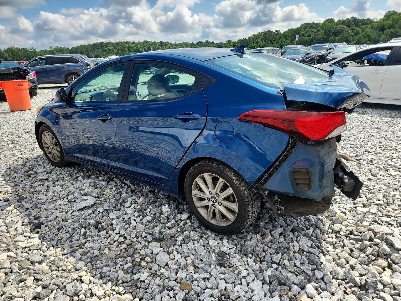2014 Hyundai Elantra Se Blue vin: KMHDH4AE2EU083812