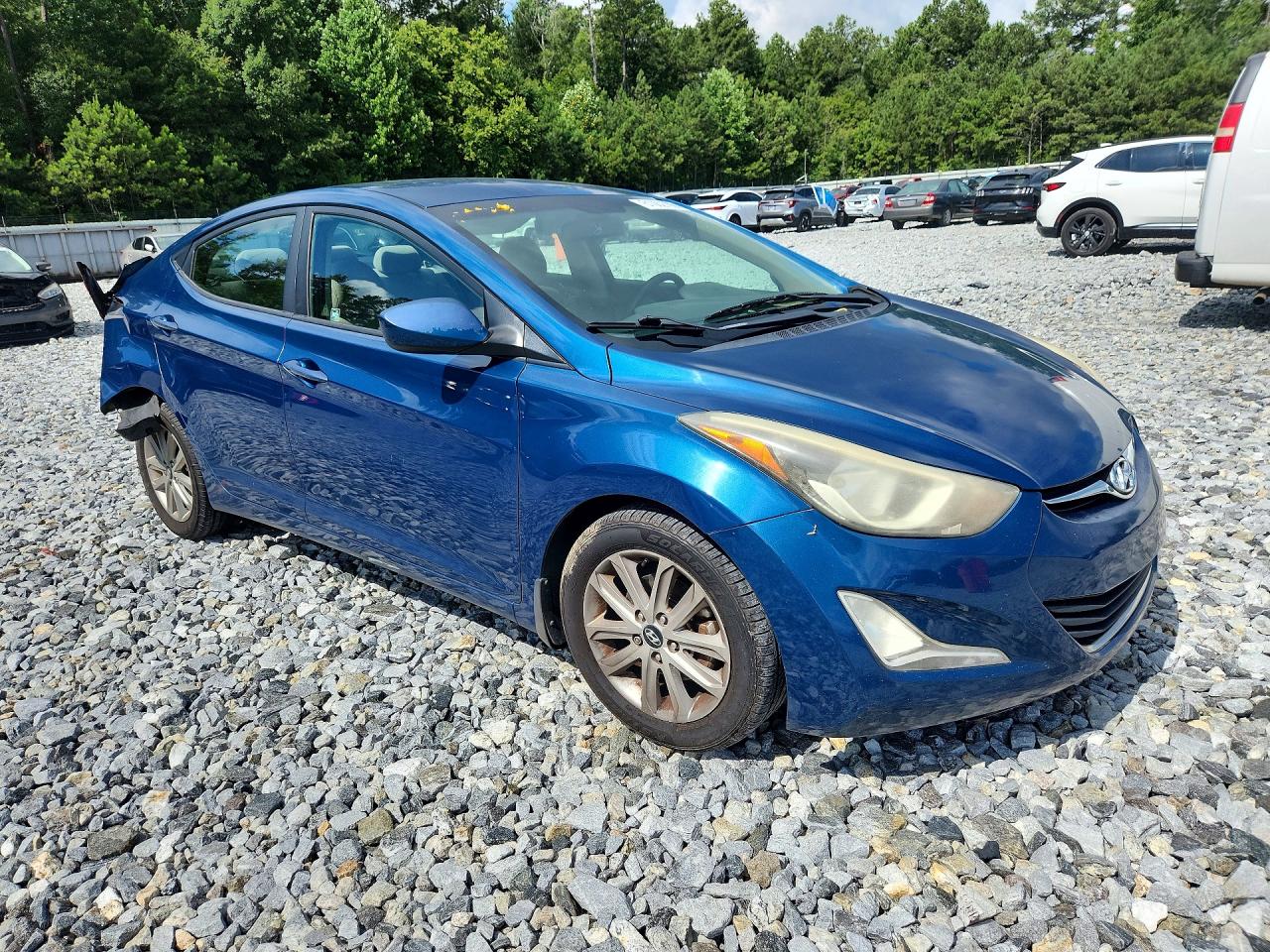 2014 Hyundai Elantra Se Blue vin: KMHDH4AE2EU083812