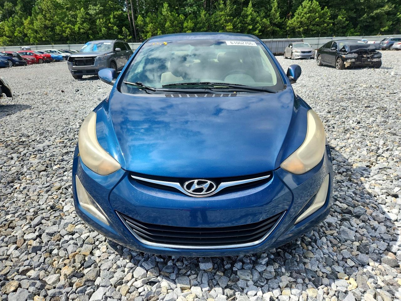 2014 Hyundai Elantra Se Blue vin: KMHDH4AE2EU083812