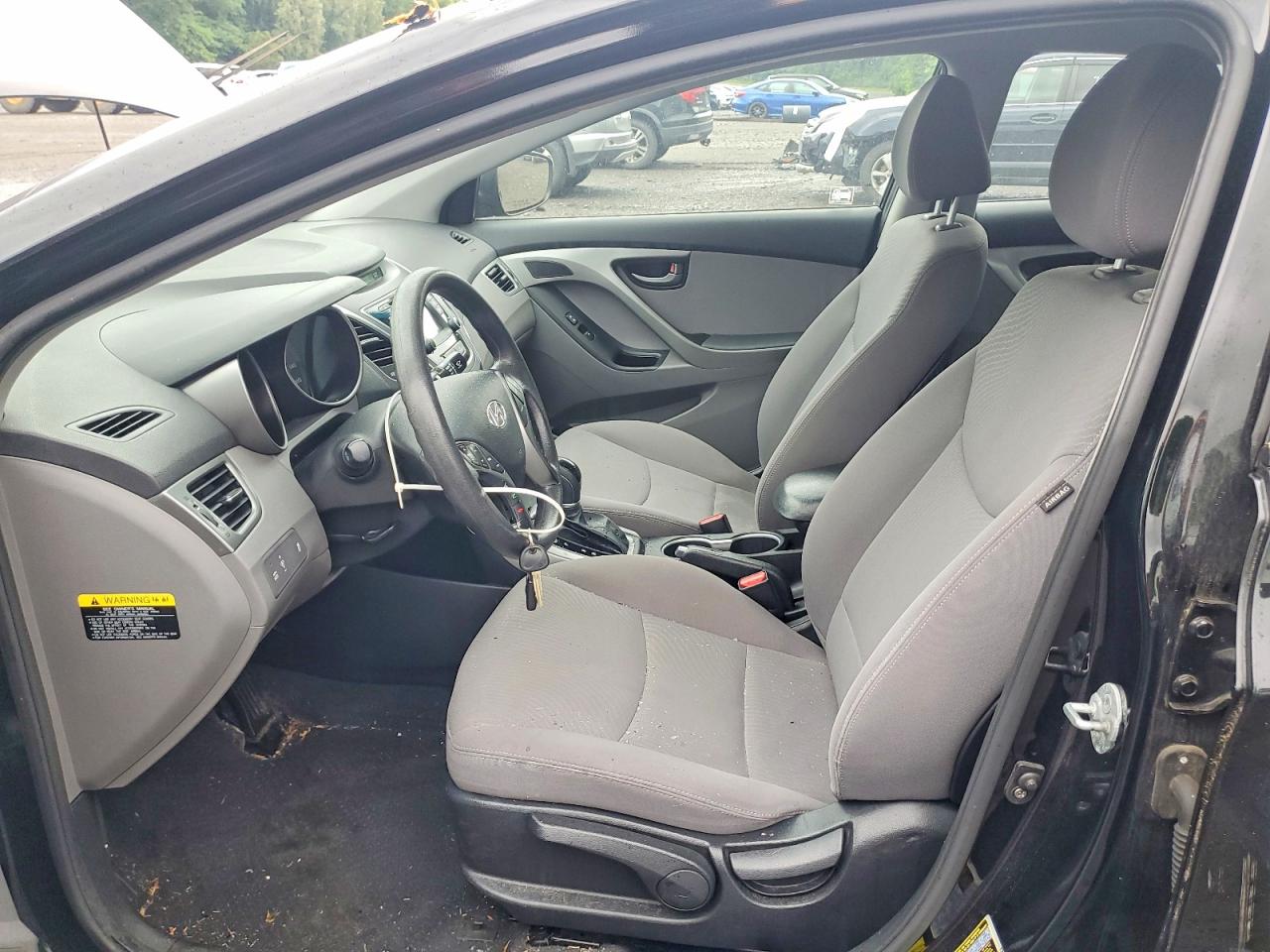 2014 Hyundai Elantra Se Black vin: KMHDH4AE2EU097743