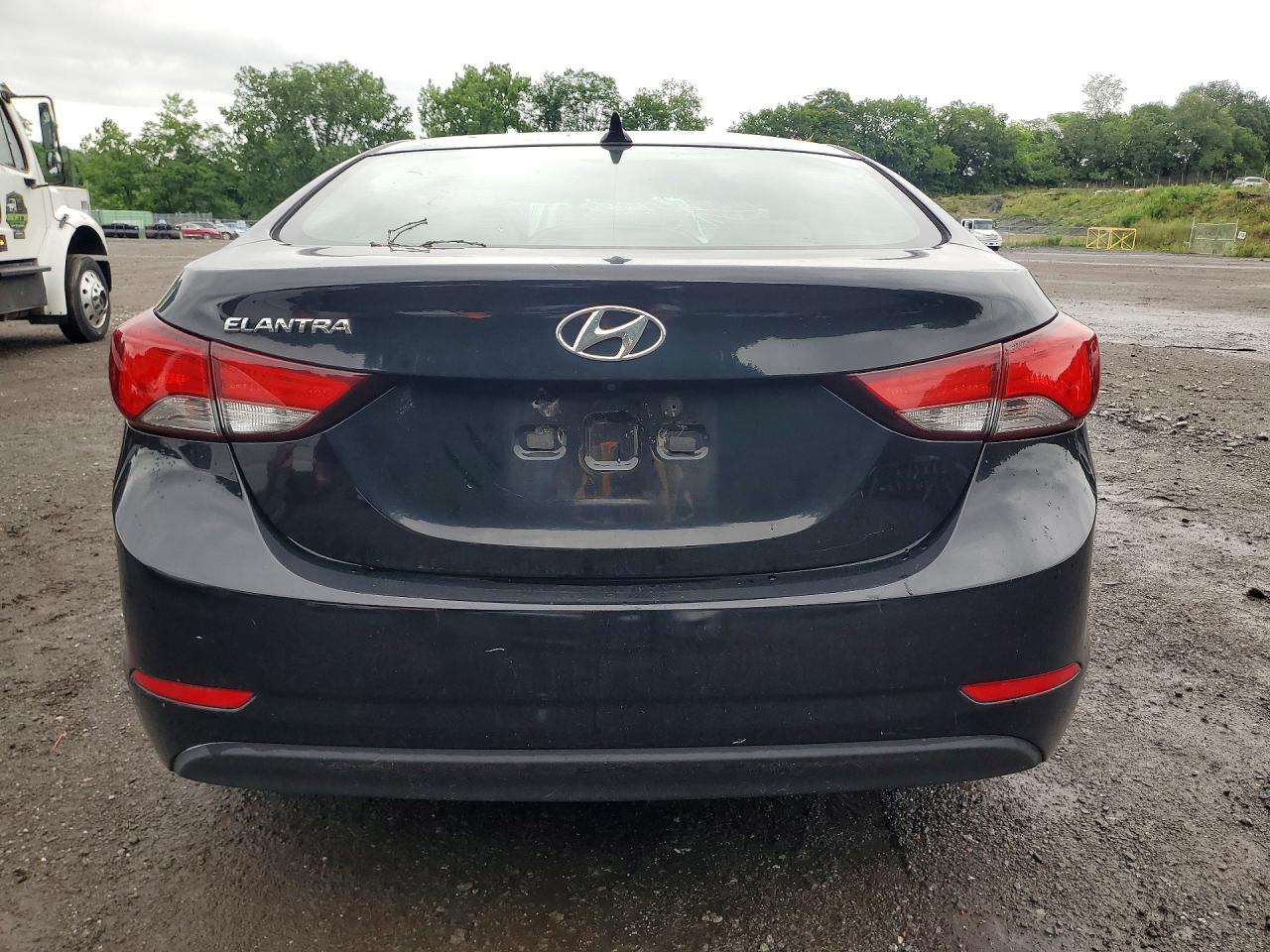 2014 Hyundai Elantra Se Black vin: KMHDH4AE2EU097743