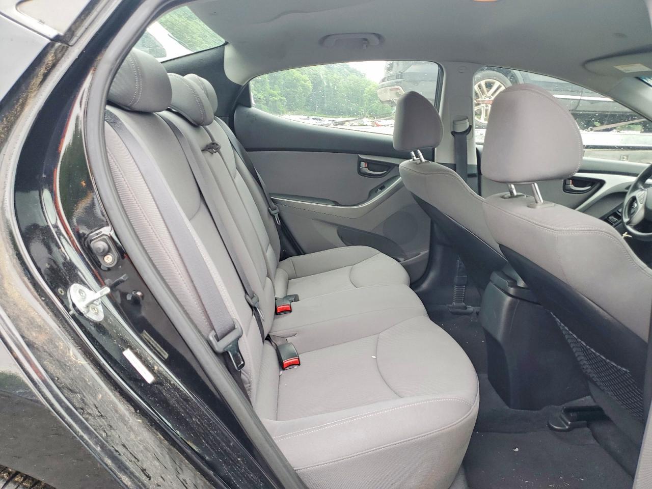 2014 Hyundai Elantra Se Black vin: KMHDH4AE2EU097743
