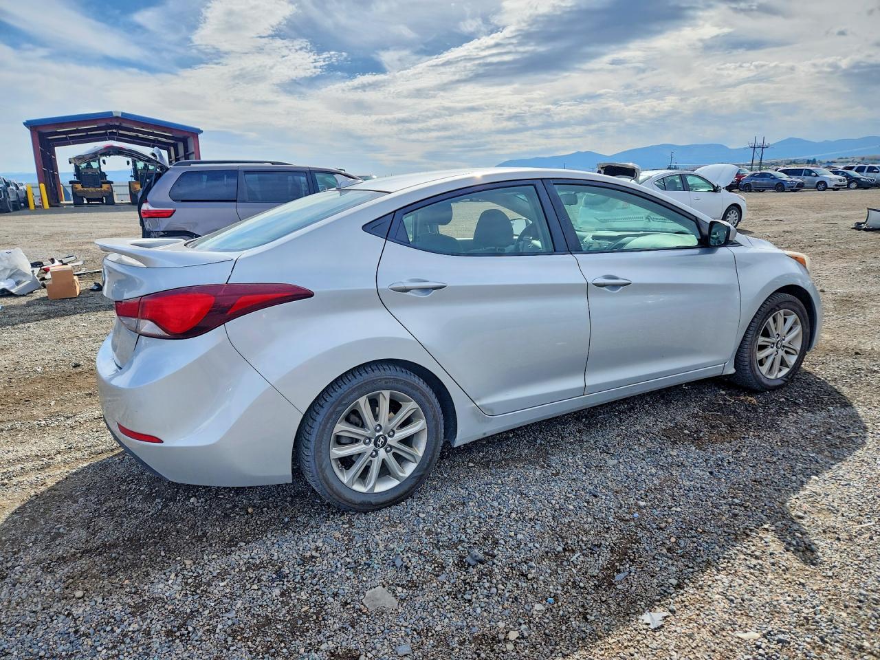 2014 Hyundai Elantra Se Silver vin: KMHDH4AE2EU104724