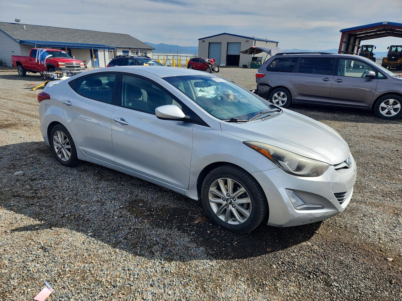 2014 Hyundai Elantra Se Silver vin: KMHDH4AE2EU104724