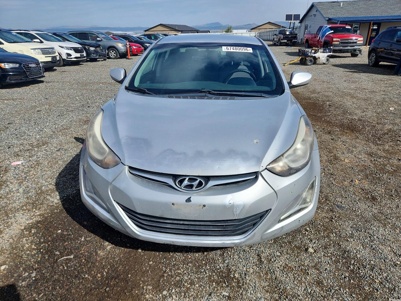 2014 Hyundai Elantra Se Silver vin: KMHDH4AE2EU104724