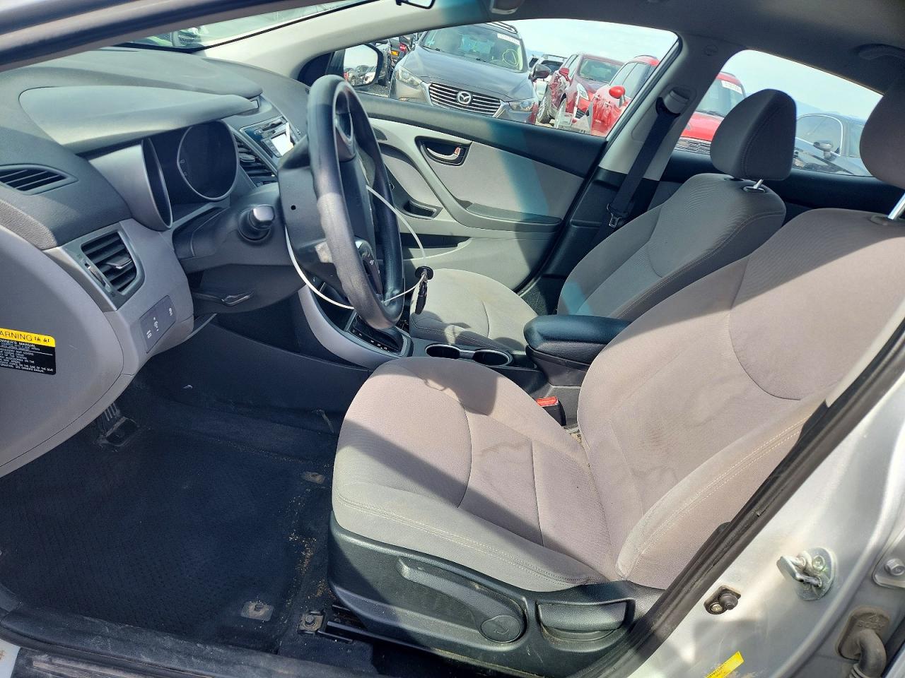 2014 Hyundai Elantra Se Silver vin: KMHDH4AE2EU104724