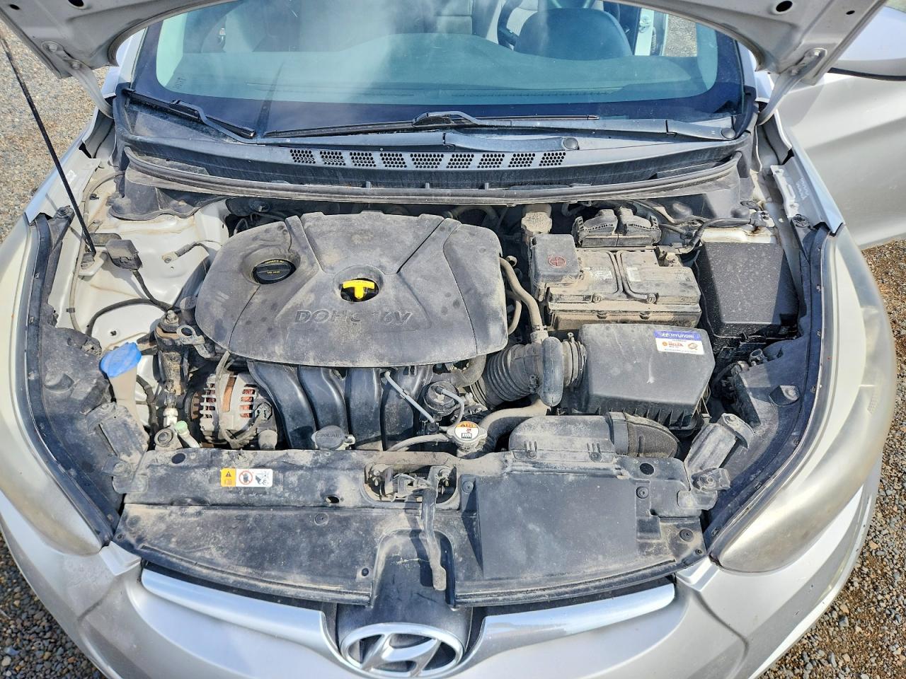 2014 Hyundai Elantra Se Silver vin: KMHDH4AE2EU104724