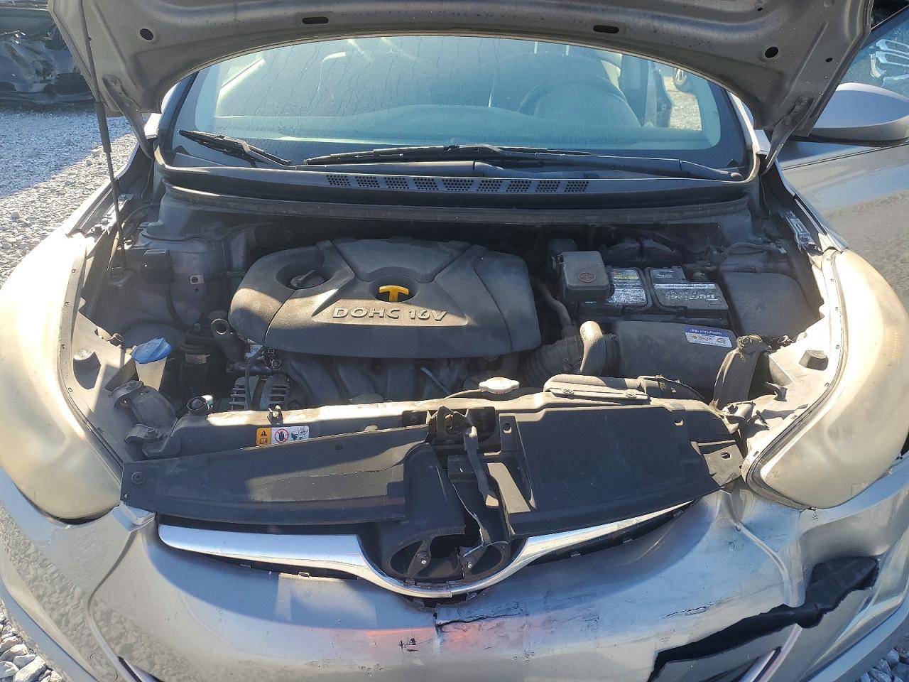 2014 Hyundai Elantra Se Silver vin: KMHDH4AE2EU111270
