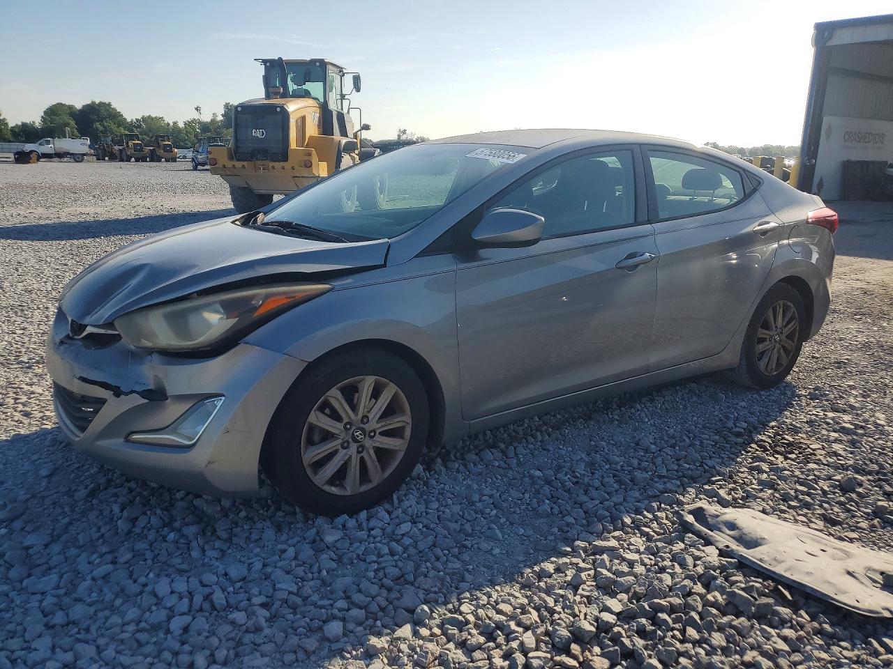 2014 Hyundai Elantra Se Silver vin: KMHDH4AE2EU111270