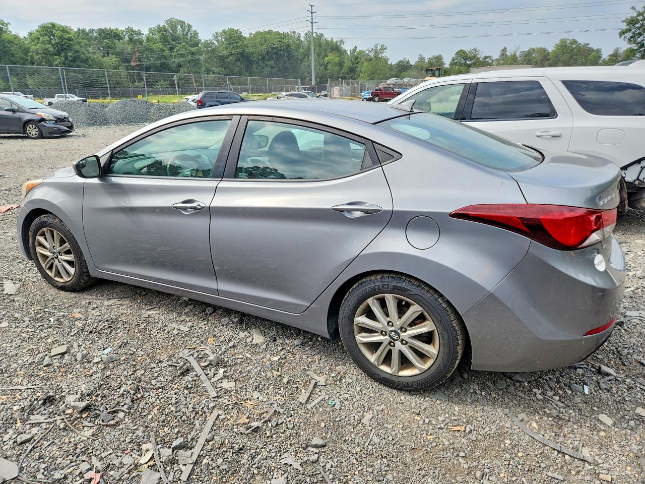 2014 Hyundai Elantra Se Серебряный vin: KMHDH4AE2EU126741