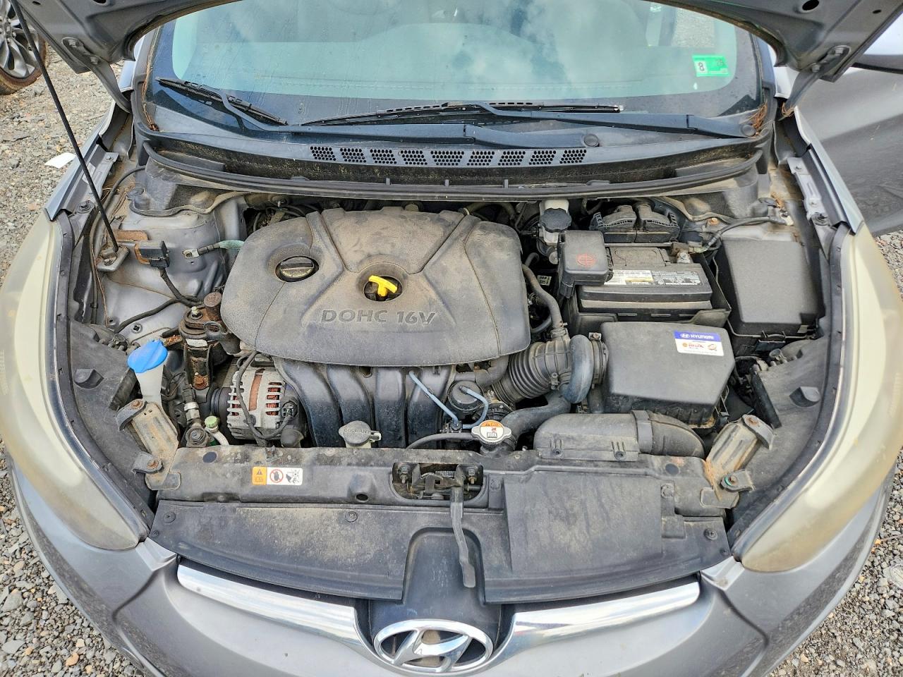 2014 Hyundai Elantra Se Серебряный vin: KMHDH4AE2EU126741