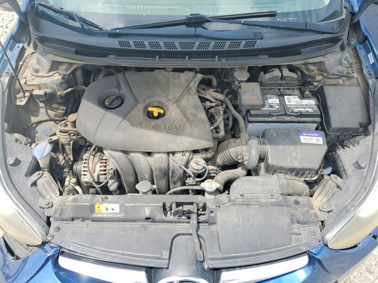 2014 Hyundai Elantra Se Blue vin: KMHDH4AE2EU137559