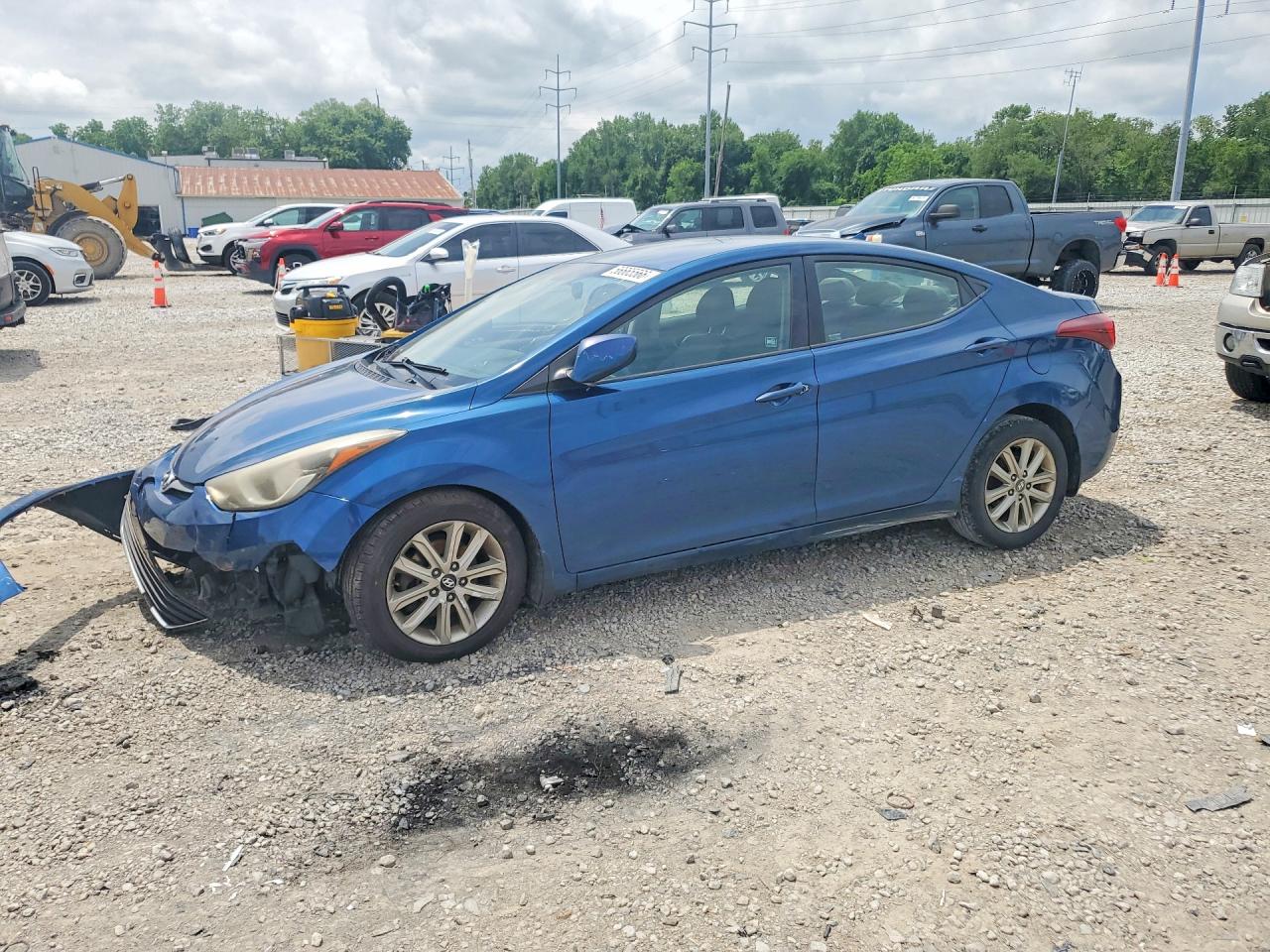 2014 Hyundai Elantra Se Blue vin: KMHDH4AE2EU137559