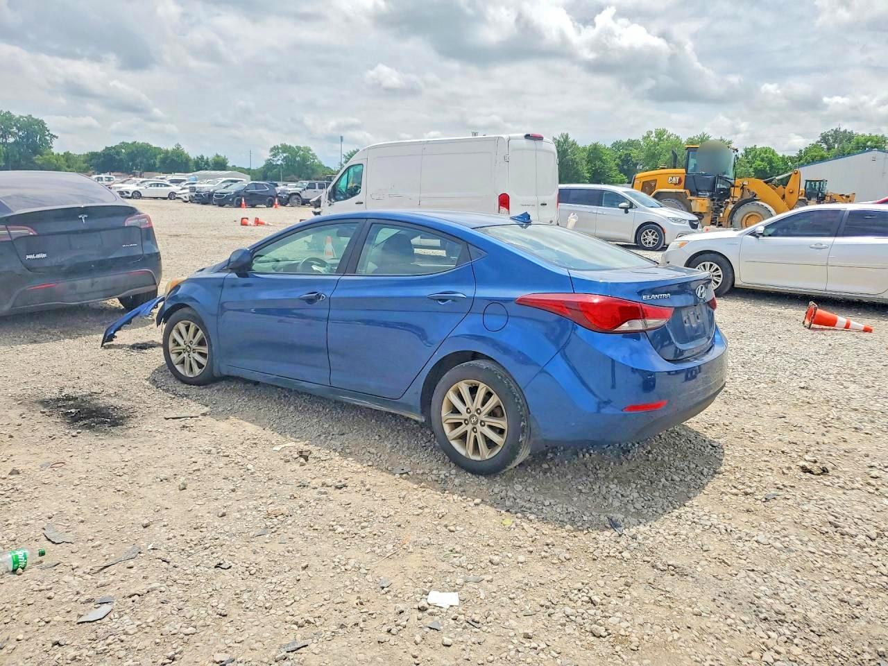 2014 Hyundai Elantra Se Blue vin: KMHDH4AE2EU137559
