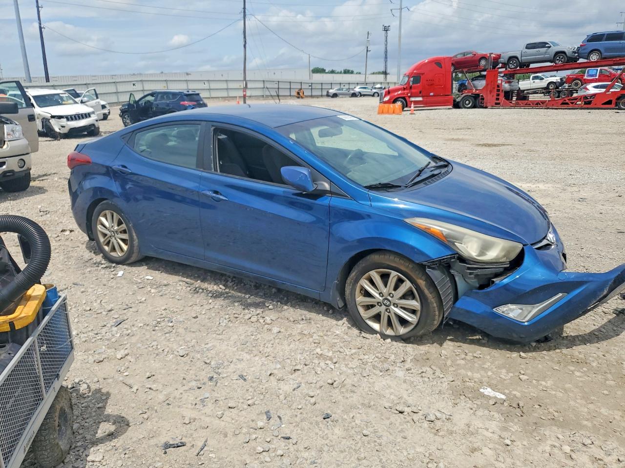 2014 Hyundai Elantra Se Blue vin: KMHDH4AE2EU137559