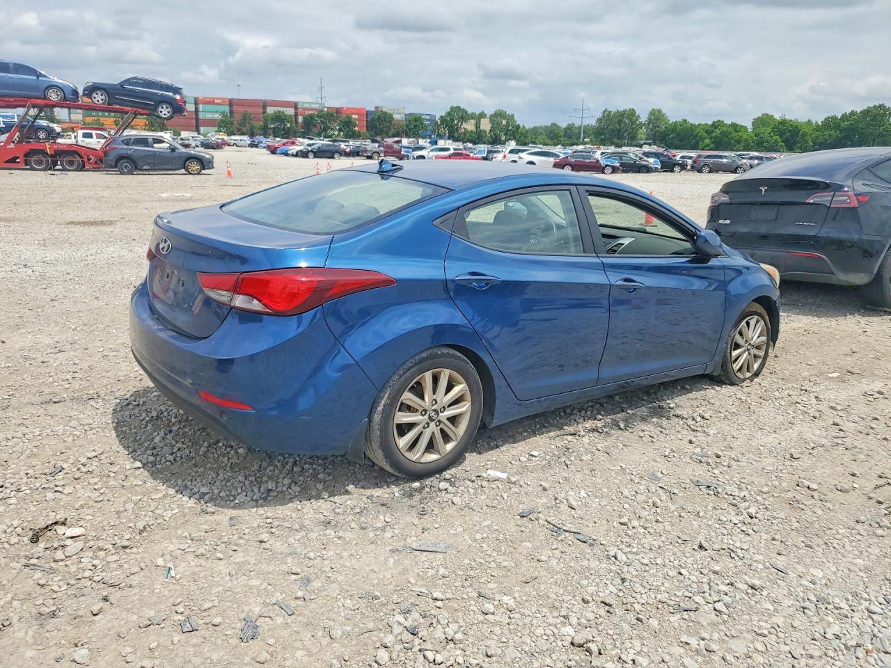 2014 Hyundai Elantra Se Blue vin: KMHDH4AE2EU137559