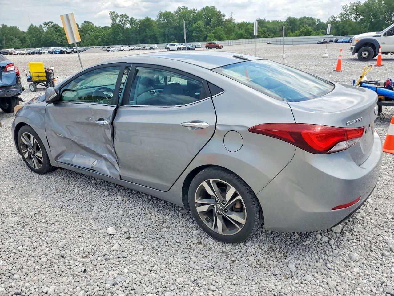 2014 Hyundai Elantra Limited Gray vin: KMHDH4AE2EU156922
