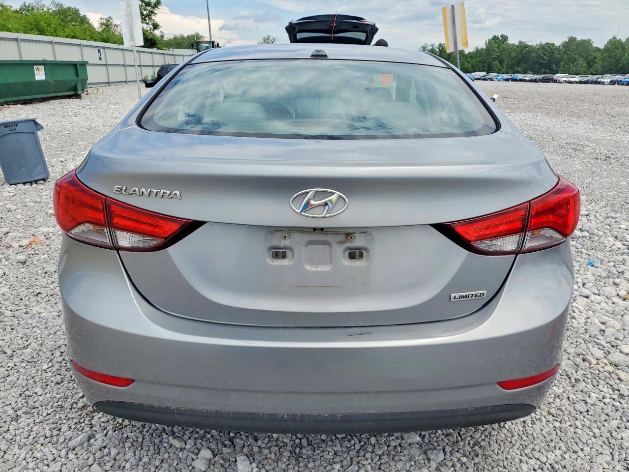 2014 Hyundai Elantra Limited Gray vin: KMHDH4AE2EU156922