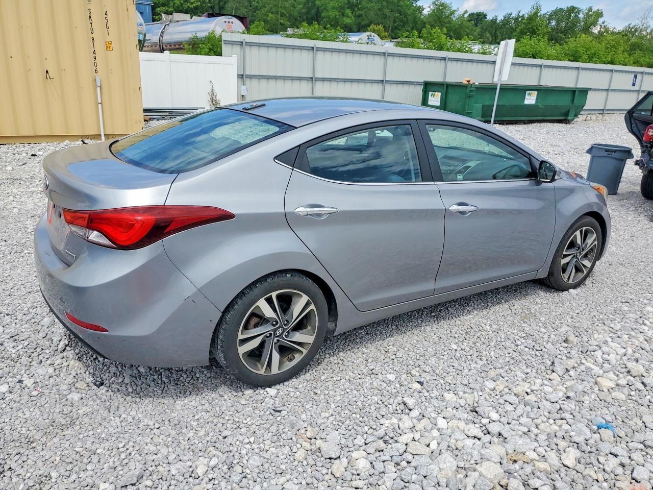 2014 Hyundai Elantra Limited Gray vin: KMHDH4AE2EU156922