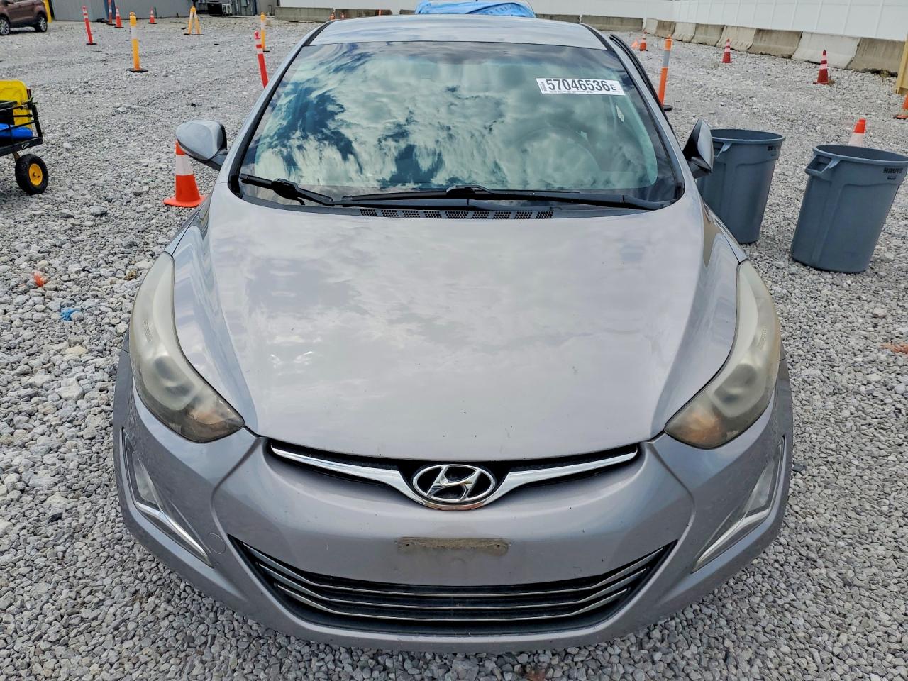 2014 Hyundai Elantra Limited Gray vin: KMHDH4AE2EU156922