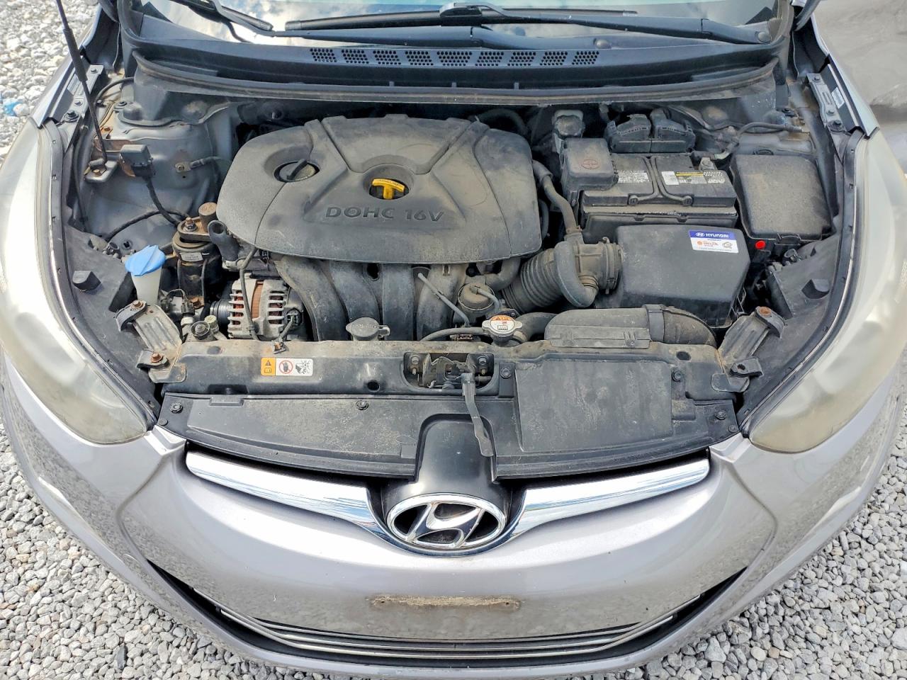 2014 Hyundai Elantra Limited Gray vin: KMHDH4AE2EU156922