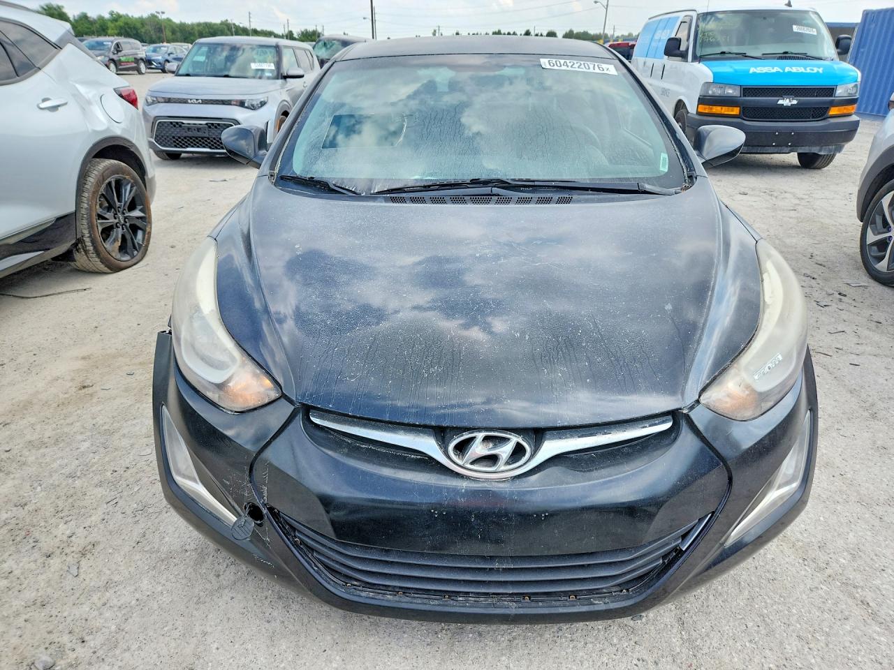 2014 Hyundai Elantra Se Black vin: KMHDH4AE2EU172425