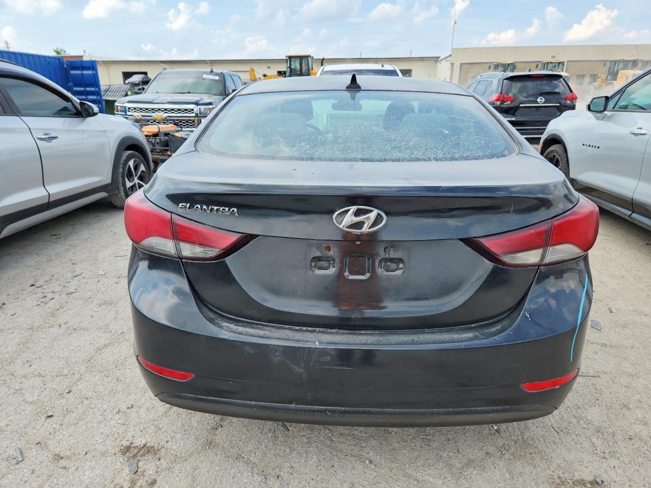2014 Hyundai Elantra Se Black vin: KMHDH4AE2EU172425