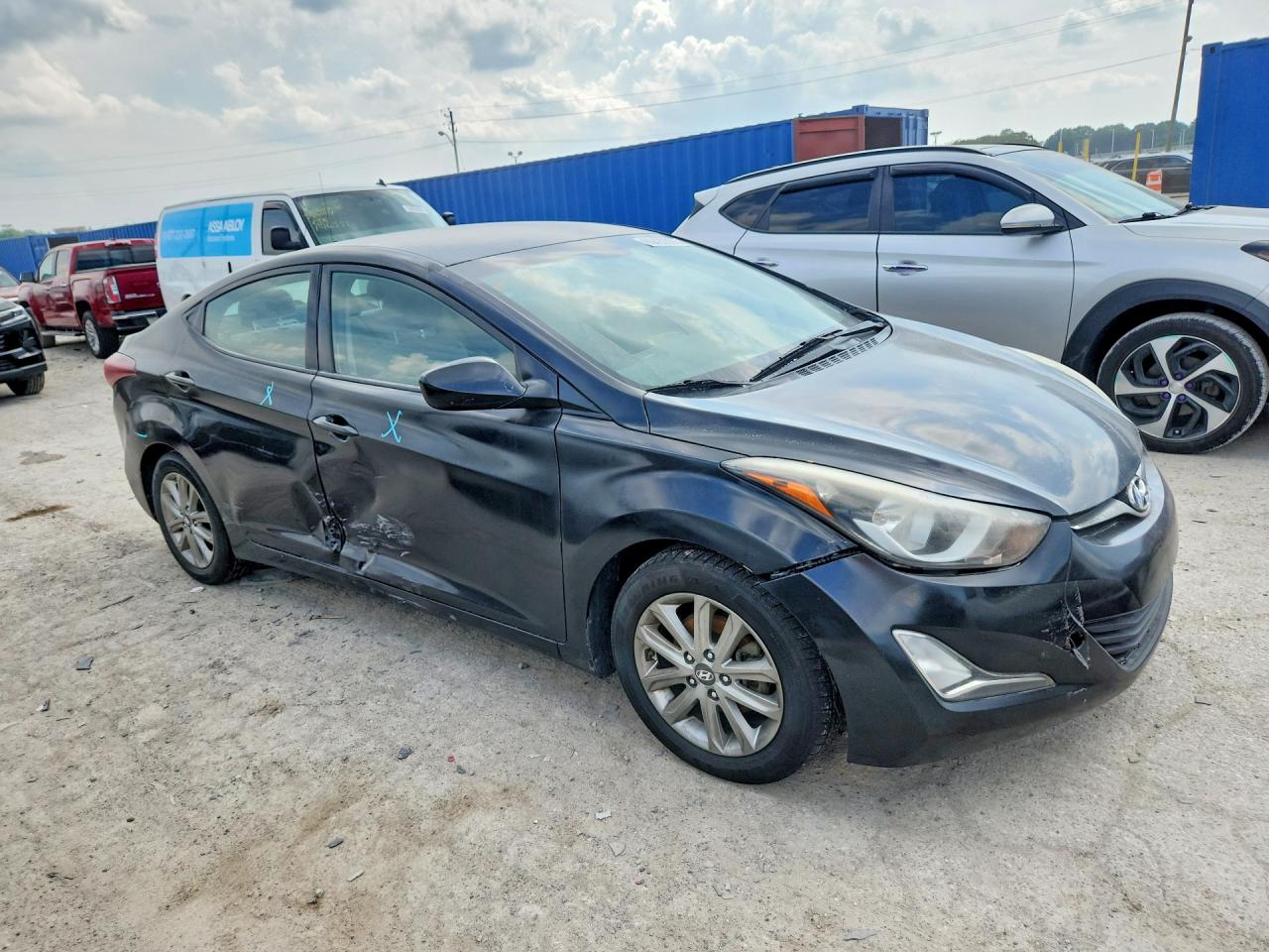 2014 Hyundai Elantra Se Black vin: KMHDH4AE2EU172425