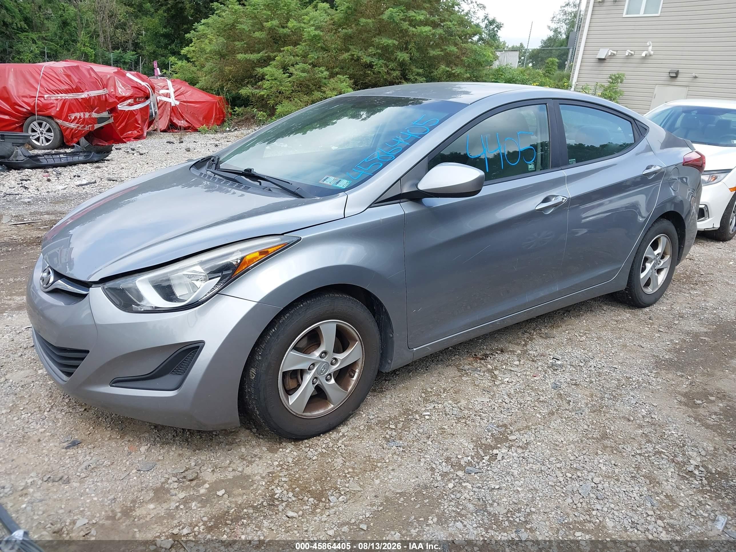 2014 Hyundai Elantra Se Pewter vin: KMHDH4AE2EU195140