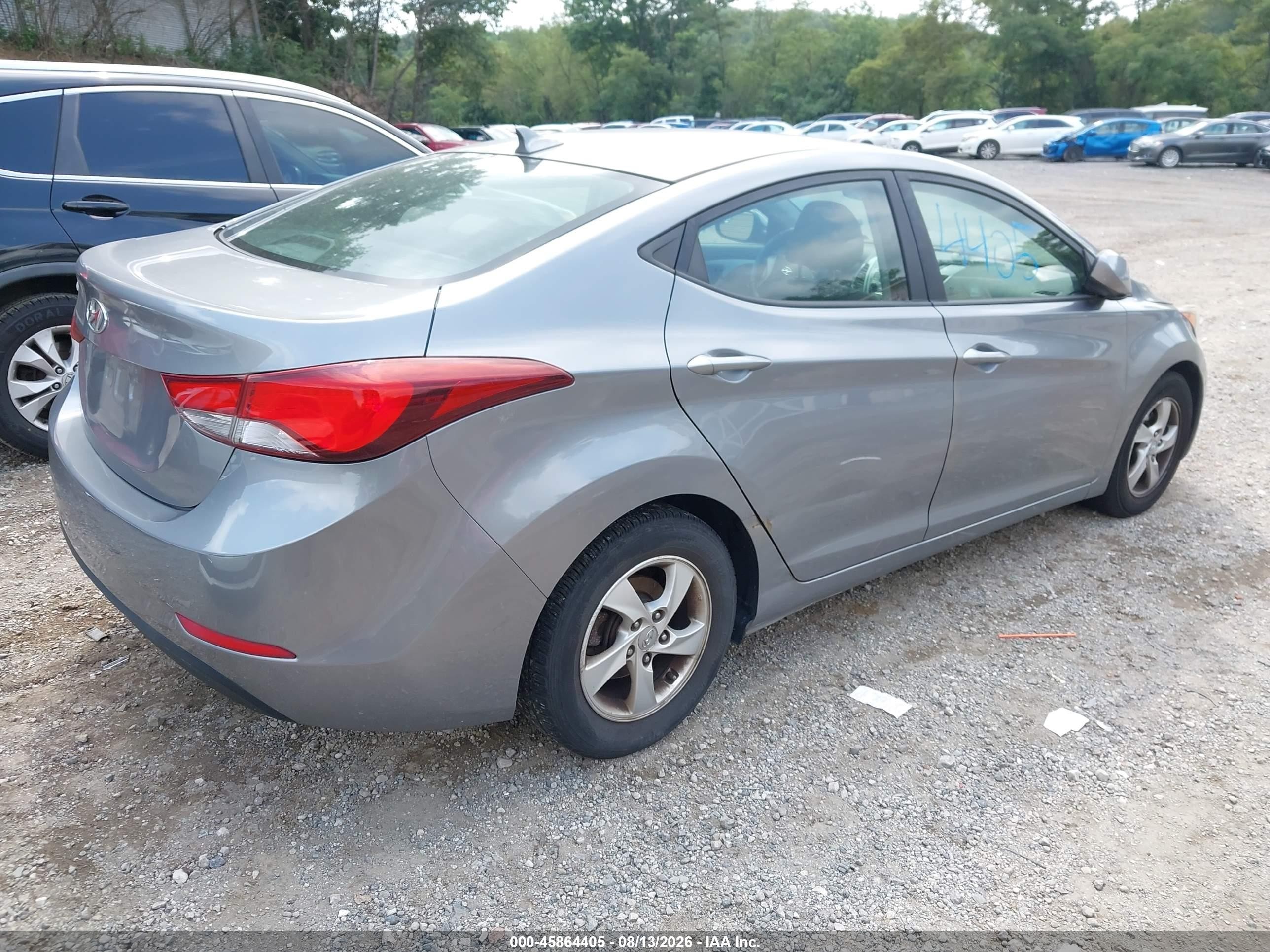 2014 Hyundai Elantra Se Pewter vin: KMHDH4AE2EU195140