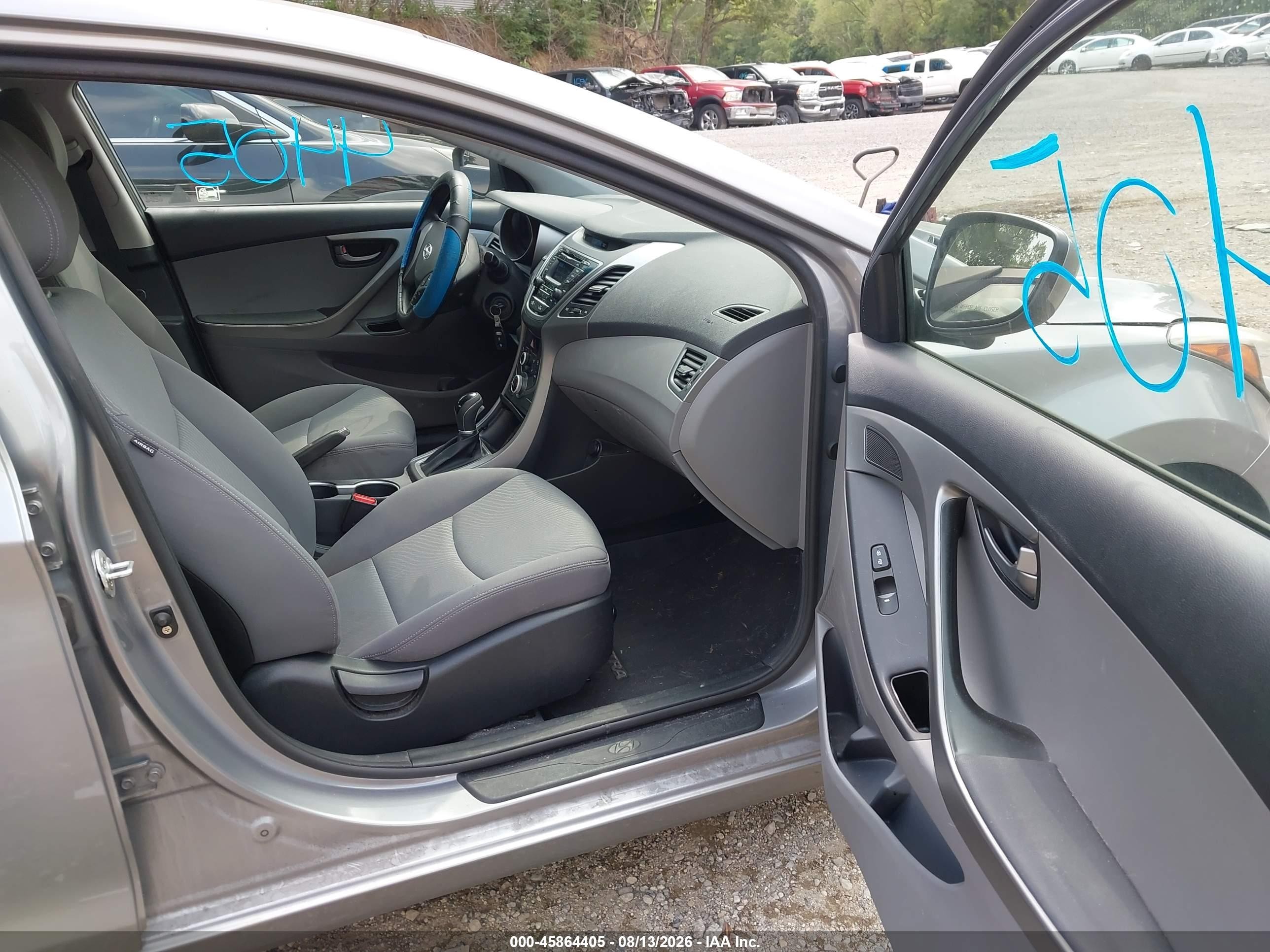 2014 Hyundai Elantra Se Pewter vin: KMHDH4AE2EU195140