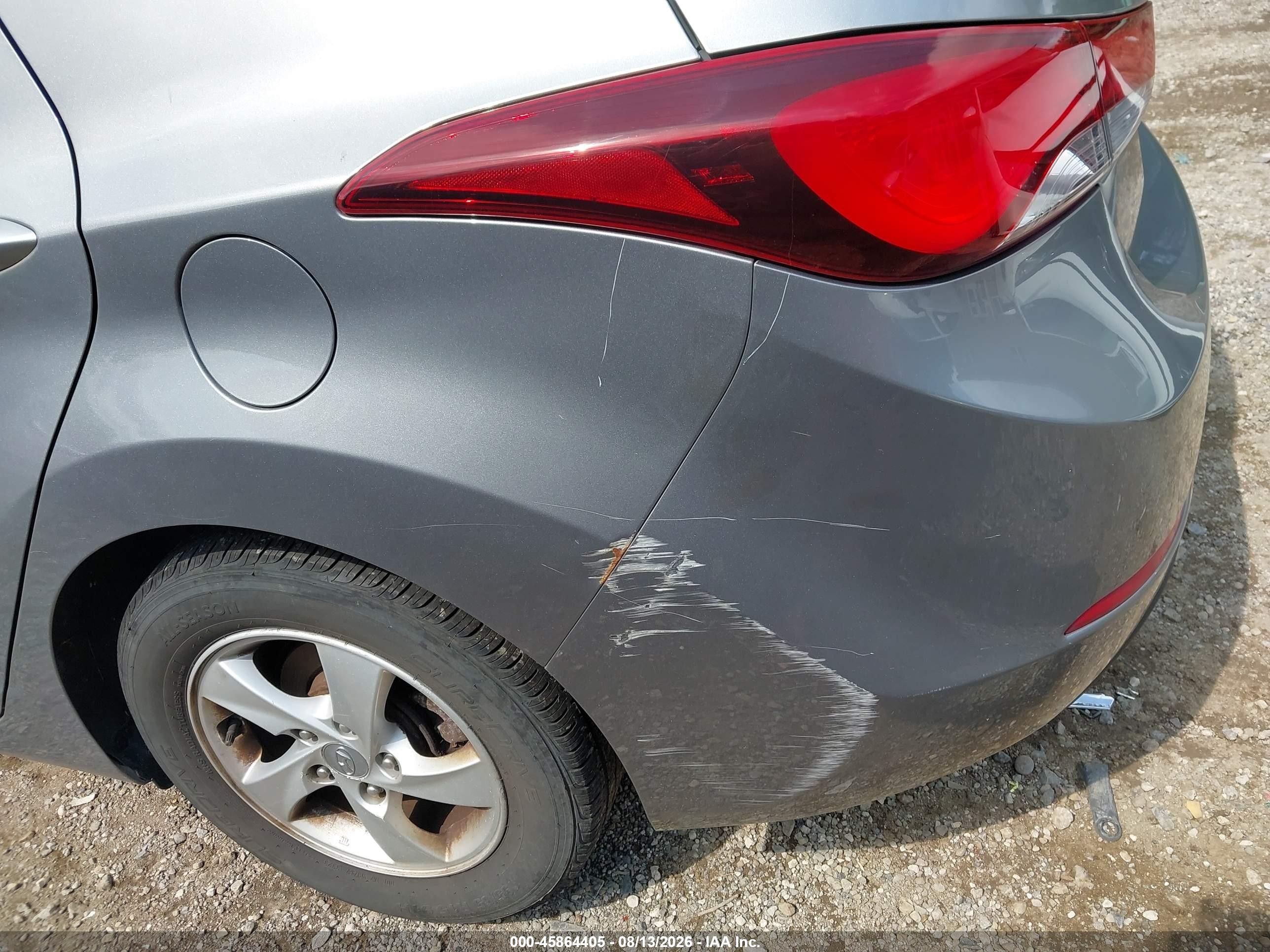 2014 Hyundai Elantra Se Pewter vin: KMHDH4AE2EU195140