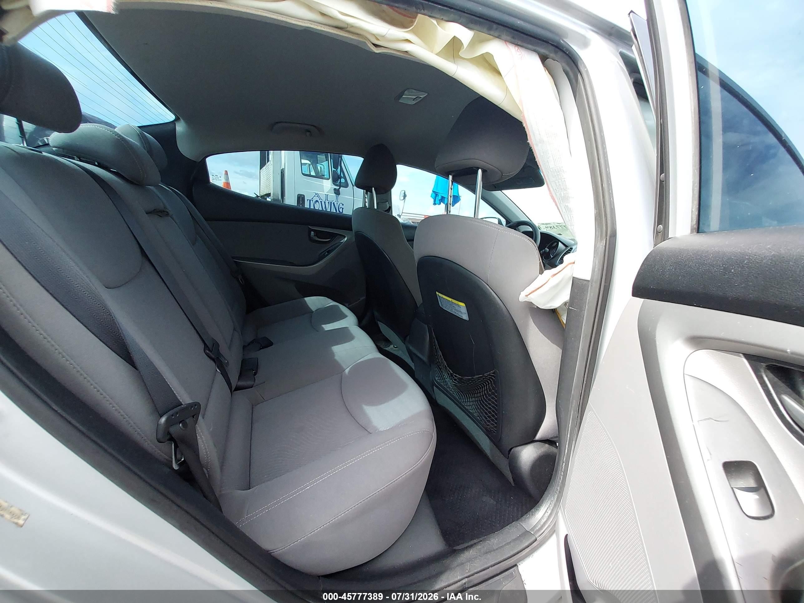 2014 Hyundai Elantra Se Silver vin: KMHDH4AE2EU216973